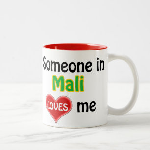 Jemand in Mali Lieben mir Zweifarbige Tasse