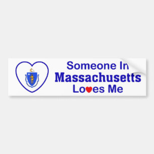 Jemand in Massachusetts-Lieben ich Autoaufkleber