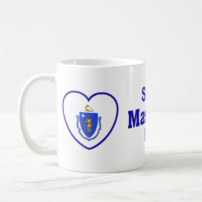 Jemand in Massachusetts-Lieben ich Kaffeetasse (Links)