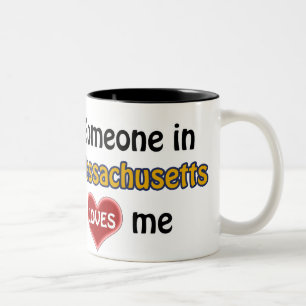 Jemand in Massachusetts Lieben mir Zweifarbige Tasse