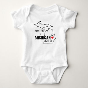 Jemand in Michigan Lieben Me Baby Strampler