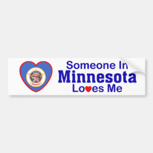 Jemand in Minnesota-Lieben ich Autoaufkleber