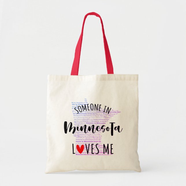 Jemand in Minnesota Lieben ich Tote Tasche (Vorne)