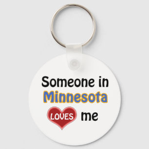 Jemand in Minnesota Lieben mir Schlüsselanhänger
