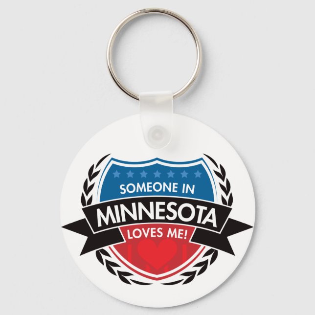 Jemand in Minnesota Lieben Schlüsselanhänger (Vorderseite)