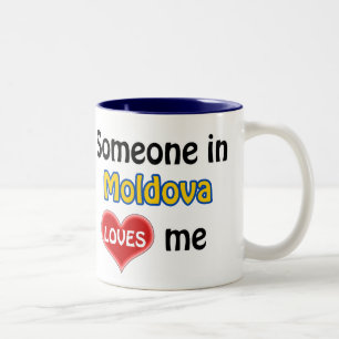 Jemand in Moldawien Liebe mir Zweifarbige Tasse
