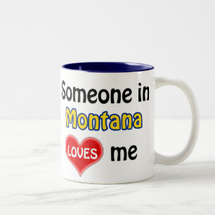 Jemand in Montana Liebe mir Zweifarbige Tasse