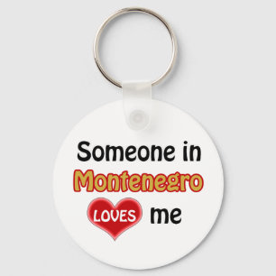 Jemand in Montenegro Lieben mir Schlüsselanhänger