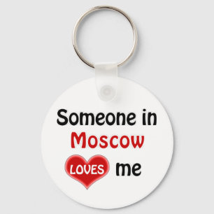 Jemand in Moskau Lieben mir Schlüsselanhänger