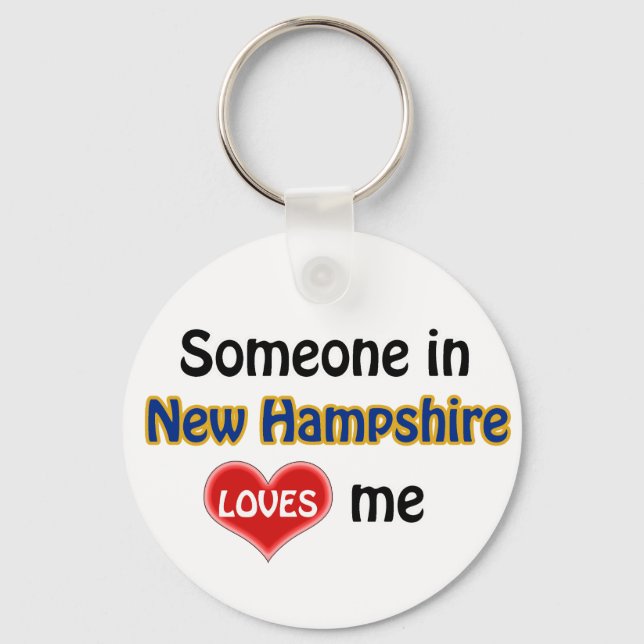 Jemand in New Hampshire Lieben mir Schlüsselanhänger (Vorderseite)