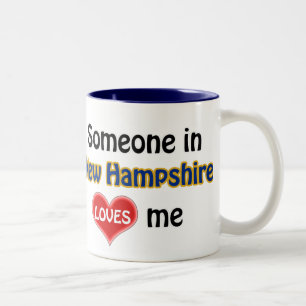 Jemand in New Hampshire Lieben mir Zweifarbige Tasse