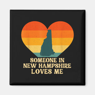 Jemand in New Hampshire liebt mich Nh Us State Ret Magnet
