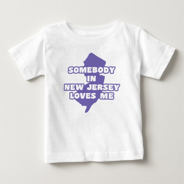 Jemand in New Jersey Lieben ich Baby T-shirt (Vorderseite)