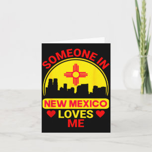 Jemand in New Mexico liebt mich. Liebe New Mexico Karte