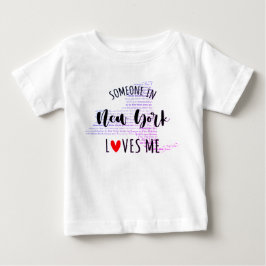 Jemand in New York Lieben Me Map Baby T Shirt