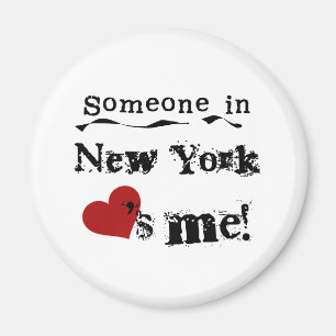 Jemand in New Yorker Lieben Magnet