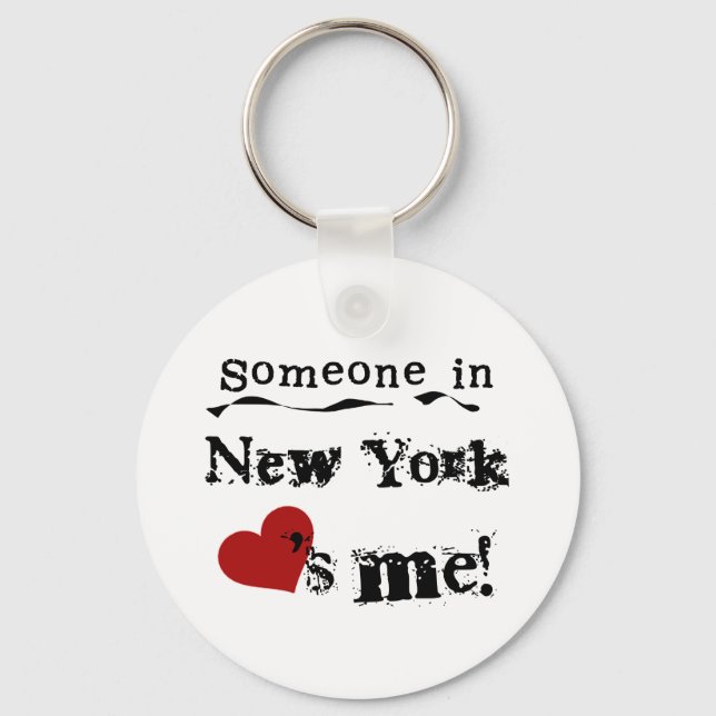 Jemand in New Yorker Lieben Schlüsselanhänger (Vorderseite)