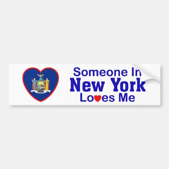 Jemand in New- YorkLieben ich Autoaufkleber (Vorne)