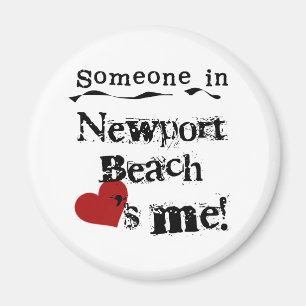 Jemand in Newport-Strand Magnet