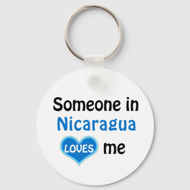 Jemand in Nicaragua Lieben mir Schlüsselanhänger (Vorderseite)