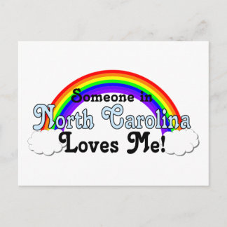 Jemand in North Carolina Lieben Postkarte
