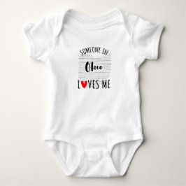 Jemand in Ohio Lieben Me Map Baby Bodysuit Baby Strampler