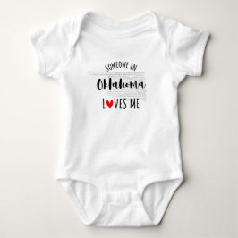Jemand in Oklahoma Lieben Me Map Baby Bodysuit Baby Strampler