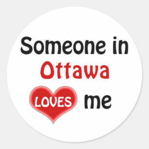 Jemand in Ottawa Lieben Runder Aufkleber