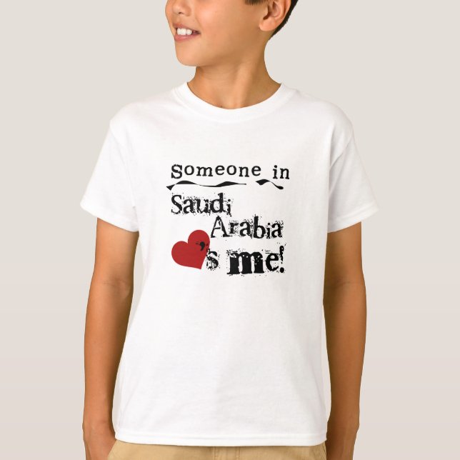 Jemand in Saudi-Arabien Lieben ich T-Shirt (Vorderseite)