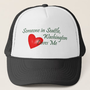 Jemand in Seattle-Lieben ich Truckerkappe