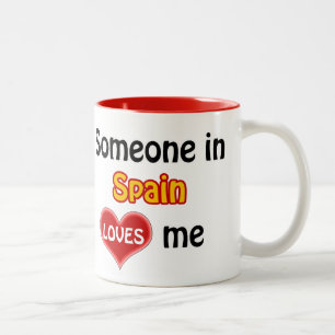 Jemand in Spanien Lieben mir Zweifarbige Tasse
