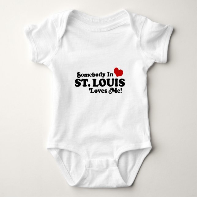 Jemand in St. Louis Lieben Me Baby Strampler (Vorderseite)