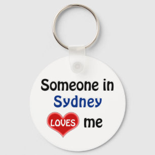 Jemand in Sydney liebt mich Schlüsselanhänger