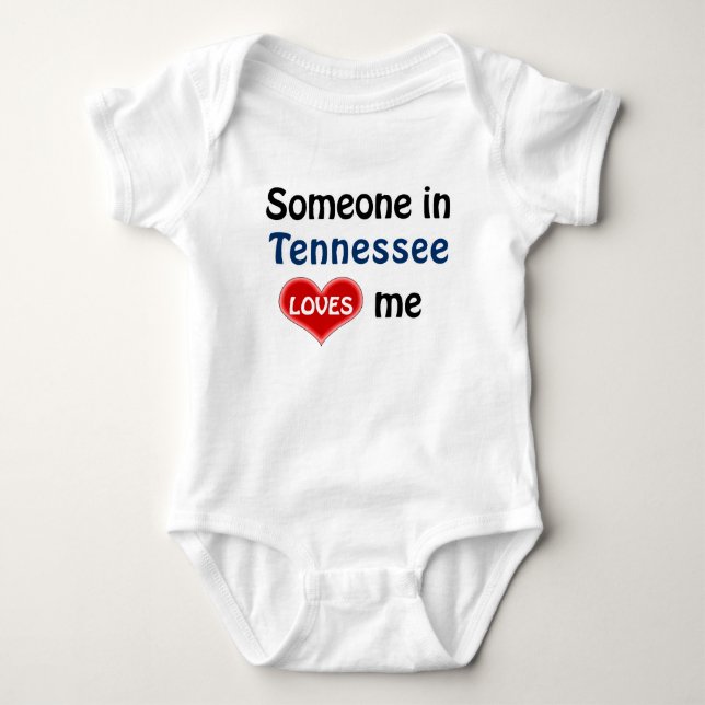 Jemand in Tennessee Lieben mir Baby Strampler (Vorderseite)