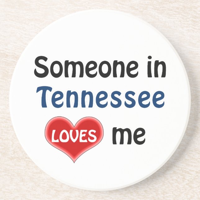 Jemand in Tennessee Lieben mir Getränkeuntersetzer (Vorne)