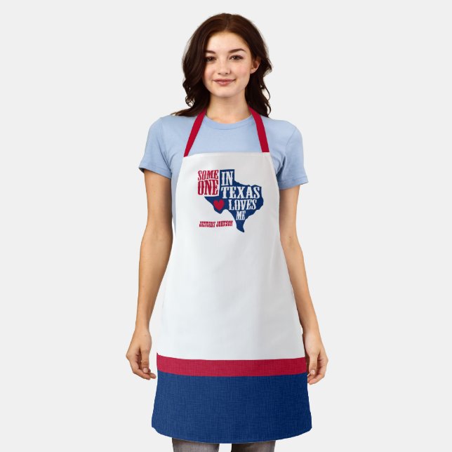 Jemand in Texas Lieben Me Schürze (Getragen)