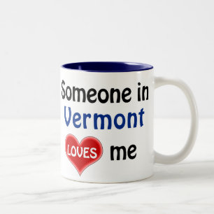 Jemand in Vermont Lieben mir Zweifarbige Tasse