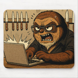 Jemand irrt sich im Internet - Faultier-Mauspad Mousepad