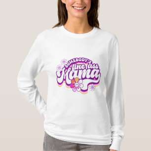 Jemand ist in Mama heiß rosa T-Shirt