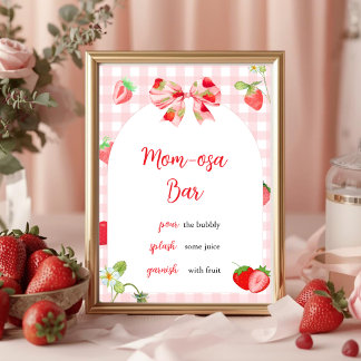 Jemand ist süß wie Beeren | Mom-osa Bar-Tischschil Poster