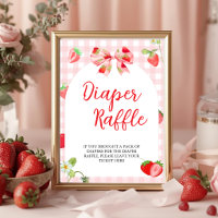 Jemand ist süß wie Beeren | Windel-Raffle-Tischsc