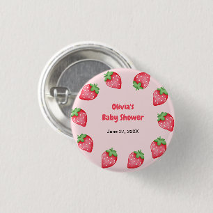 Jemand ist süß wie eine Beere Erdbeer-Baby-Party-G Button