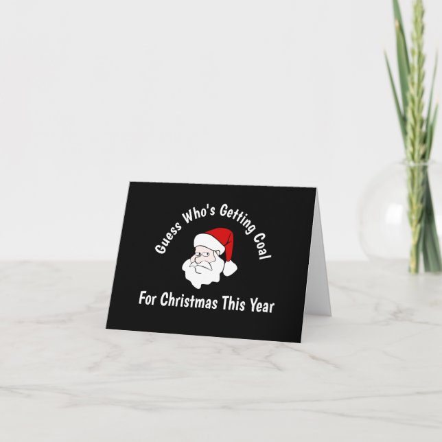 Jemand kocht zu Weihnachten Gruß Karte (Vorderseite)