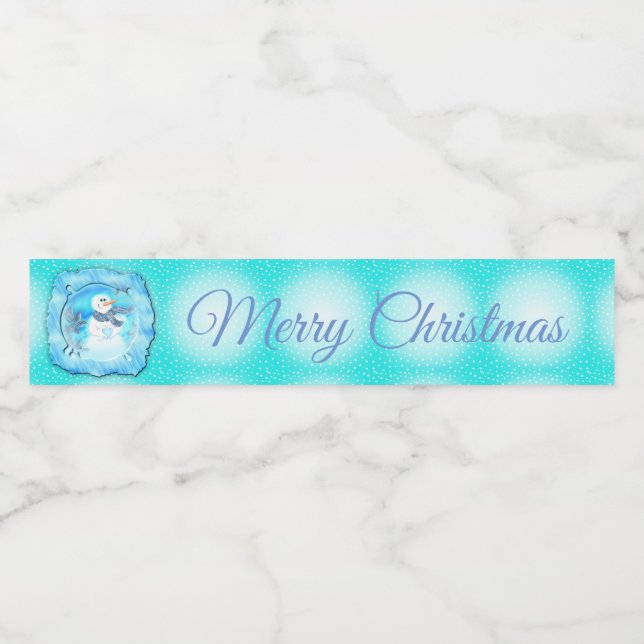 Jemand Lieben Sie emotionaler Schneemann (Einzelnes Label)