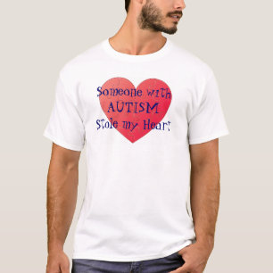 Jemand mit Autismus stahl mein Herz-T-Shirt T-Shirt