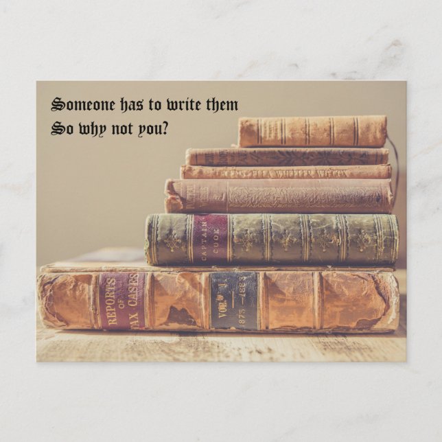 Jemand muss sie schreiben postkarte (Vorderseite)