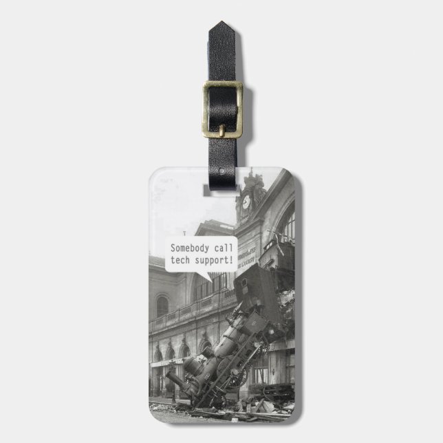 Jemand ruft den technischen Support-Zug Wreck an Gepäckanhänger (Vorderseite vertikal)