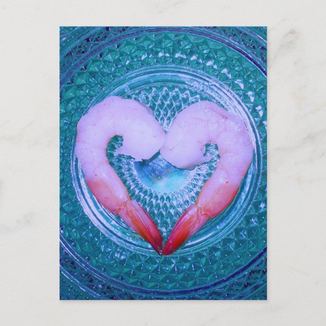 Jemand sagt Shrimp Postkarte (Vorderseite)