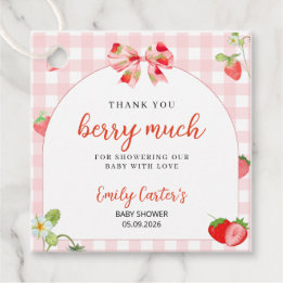Jemand süßer Berry Baby Shower Einladung Geschenkanhänger