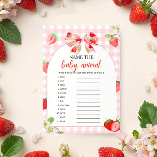 Jemand süßer Berry Baby Shower | Name Baby-Tier Einladung